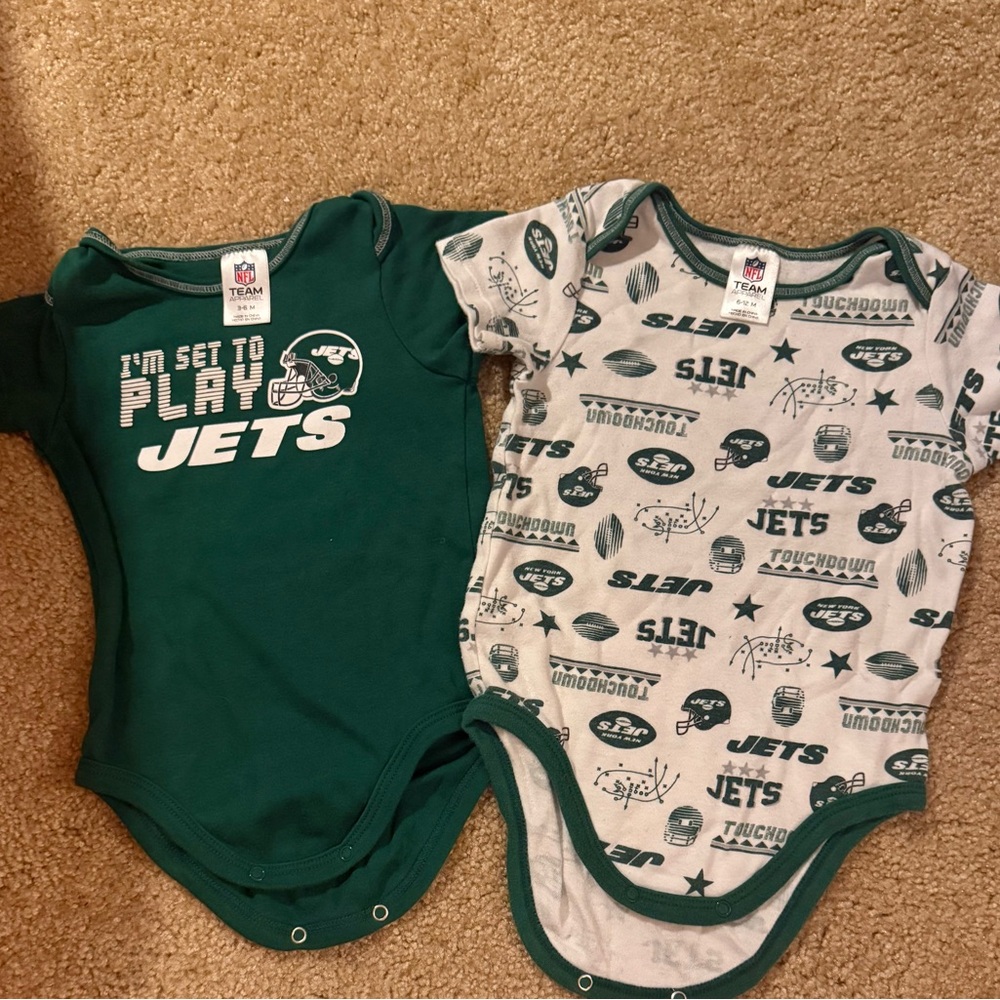 New York Jets Baby Bodysuit Set